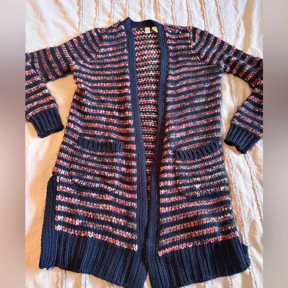 Meadow Rue by Anthropologie Knit Striped Cardigan Size XS